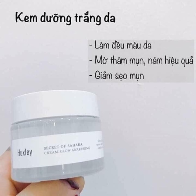Kem dưỡng trắng Huxley mini