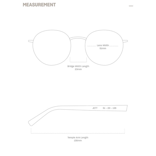 Kính mát Jett Sunnies Studios gọng kim loại chống UV400 thời trang nam nữ có sẵn , chính hãng