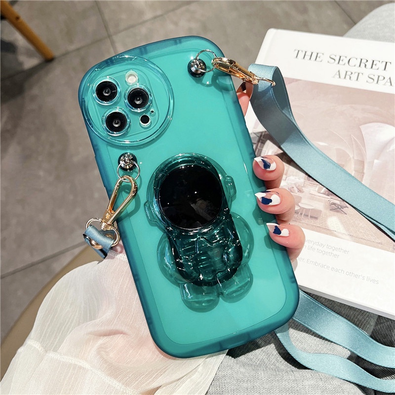 Ốp Điện Thoại TPU Silicone Mềm Hình Phi Hành Gia Cho 7G 8G SE 2020 7P 8P 14 13 12 11 Pro Max XS Max XR X XS Đứng