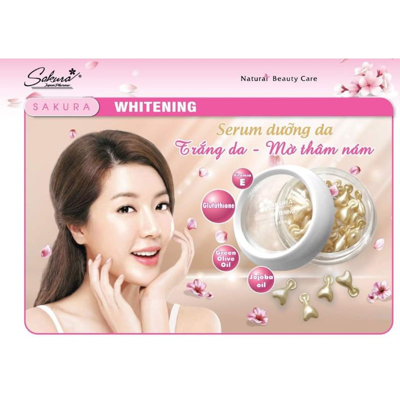 Nno/Nno Vite/ Sakura White/ Sakura Sun Mega wecare giúp Dưỡng ẩm, tái tạo, chống oxy hóa  hộp 30 viên