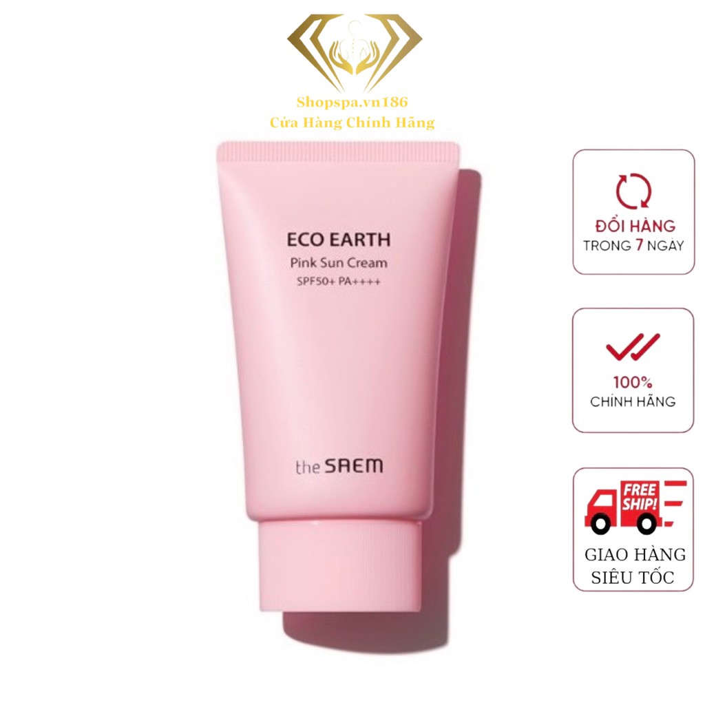 KEM CHỐNG NẮNG THE SAEM ECO EARTH POWER PINK SUN CREAM