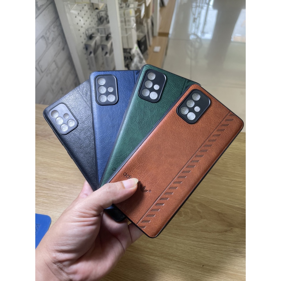 Ốp lưng da thương hiệu adidas cho samsung A11 A21 A31 A51 A71 A81 dẻo, mềm dàn hồi, bền đẹp