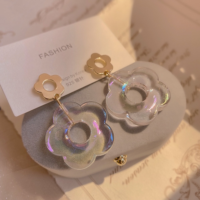 Bông Tai Hình Hoa Bằng Acrylic Thời Trang 2022 Cho Nữ