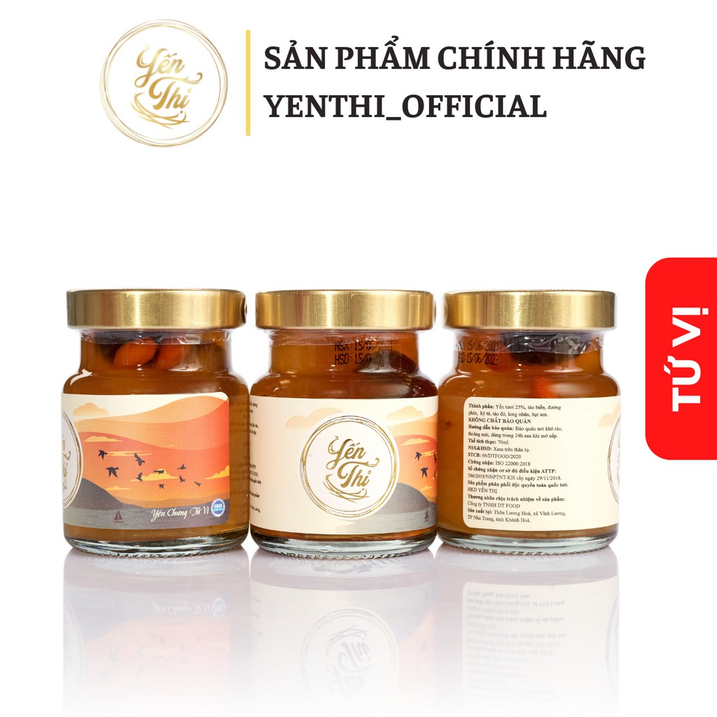 Yến Sào Khánh Hoà - Yến Thị - Chưng Tứ Vị - Hũ 70ml