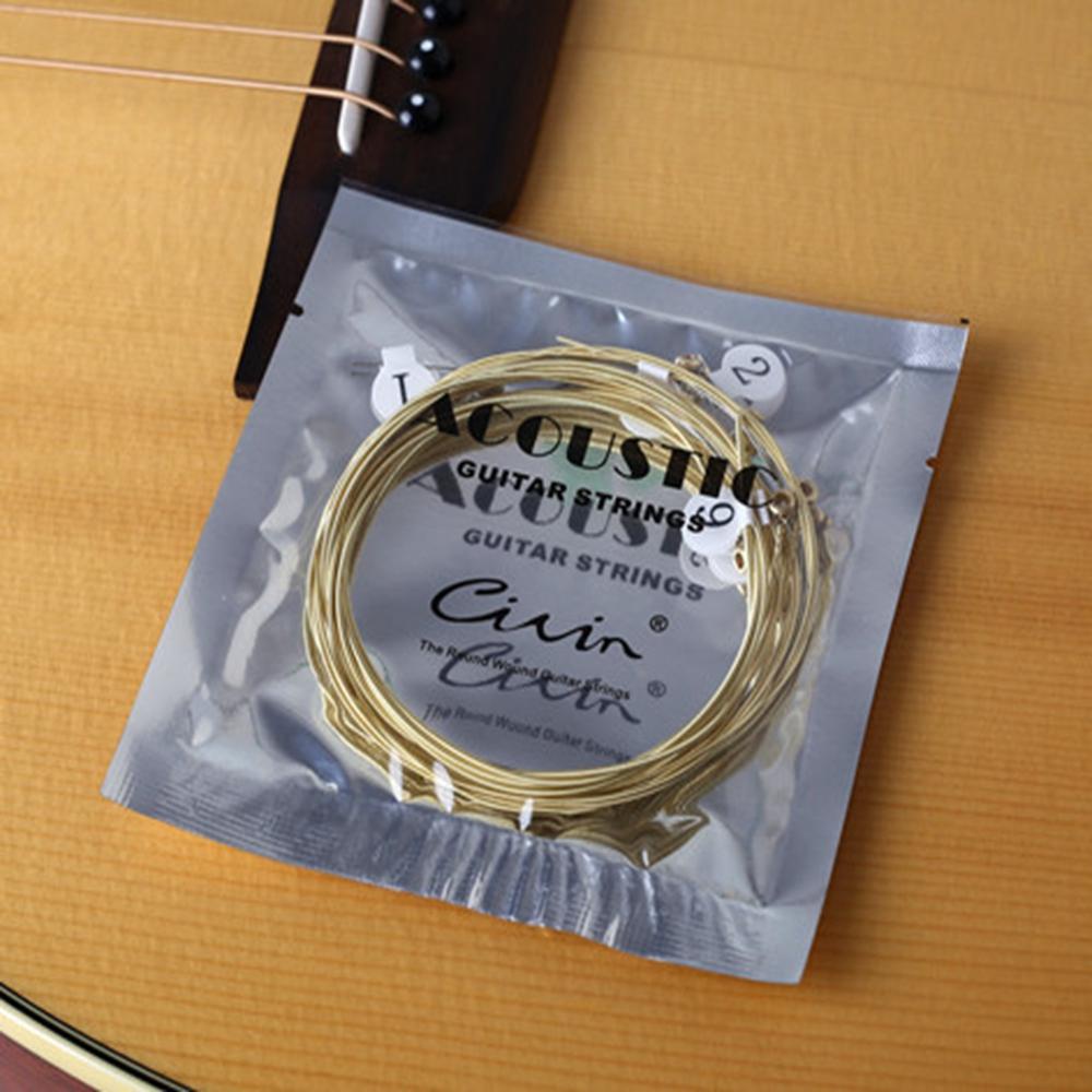 Set 6 Dây Đàn Guitar Lõi Thép Lục Giác Thông Dụng 6 Món