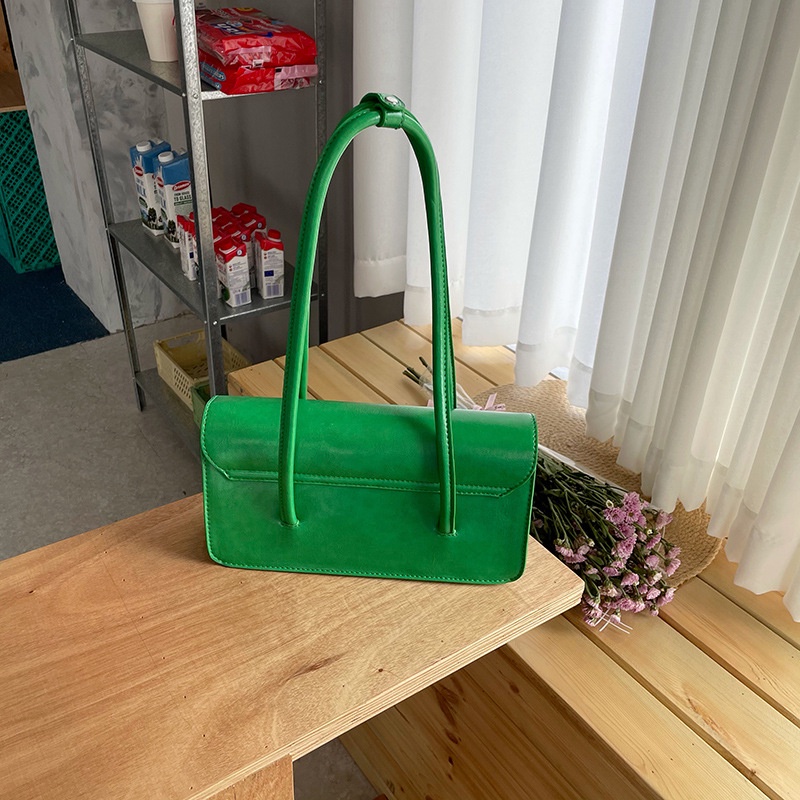 Túi đeo vai IELGY hình vuông bằng da trơn thời trang cho nữ