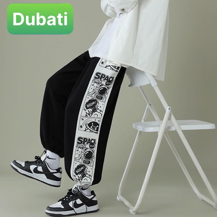 QUẦN JOGGER NAM NỮ UNISEX CHẤT NỈ DÀY DA CÁ ỐNG SUÔNG RỘNG BOOM SƠACE RÚT DÂY PHONG CÁCH HOT TREND 2022 - DUBATI FASHION