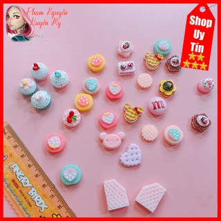 3 cái charm bánh ngọt - nguyên liệu làm slime
