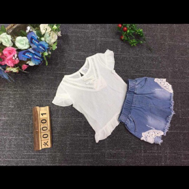 Set bộ áo voan, quần bò