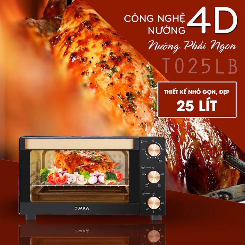 Lò nướng Osaka Nhật Bản 25l ( chính hãng)