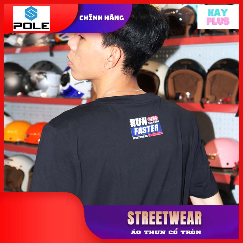 Áo thun Nam &amp; Nữ cổ tròn POLE - Streetwear 03