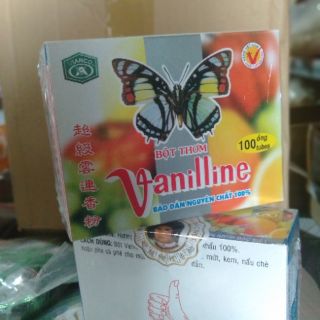 BỘT THƠM VANI NGUYÊN CHẤT HIỆU CON BƯỚM 🦋{ 10 ống/hộp}
