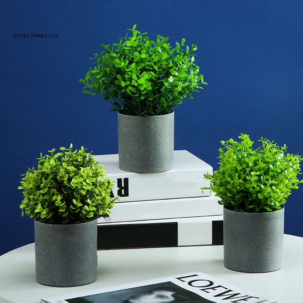 Chậu Cây Giả Màu Xanh Lá Không Có Chất Lỏng Dùng Để Trang Trí Nhà
