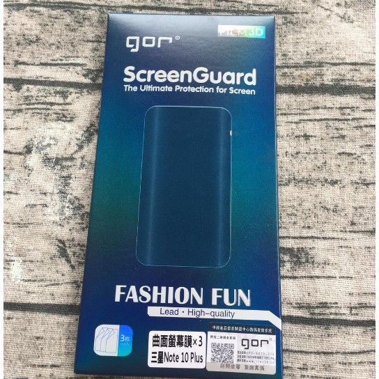 Dán màn hình Gor galaxy Note 10 Plus ( 3 miếng dán trước +1 dán sau carbon+1 dán camera)