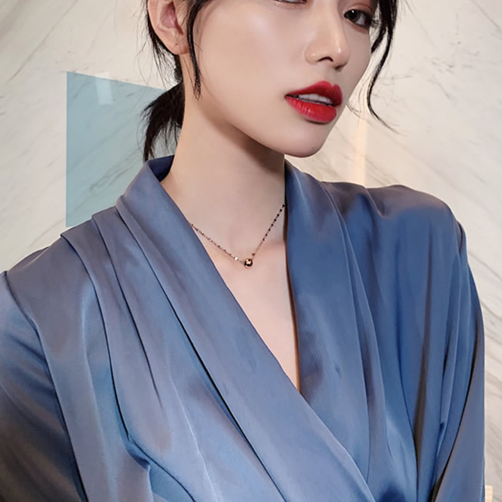vòng cổ Mặt Tròn Bằng Thép Không Gỉ