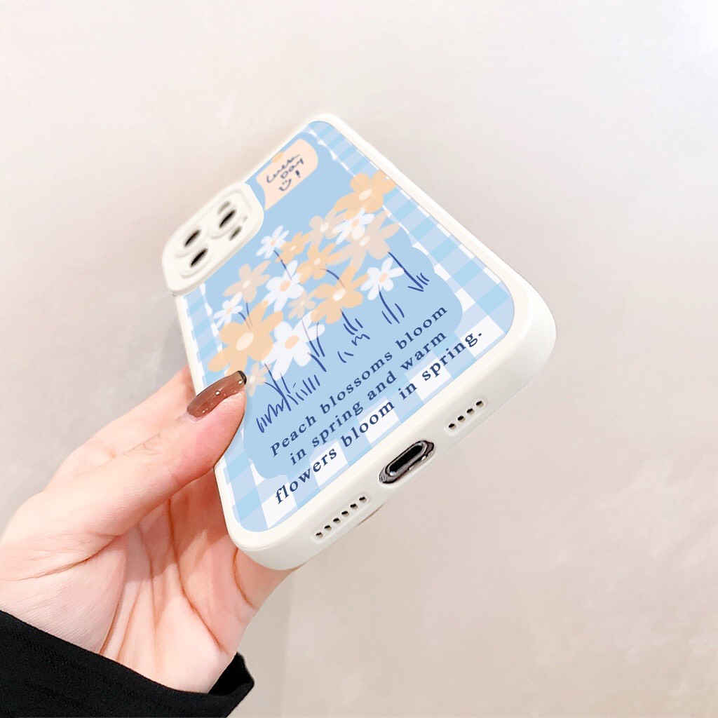 Ốp lưng iphone Blue Garden bóng cạnh vuông 7/7plus/8/8plus/x/xr/xs/11/12/13/pro/max/plus/promax - Tomax Shop