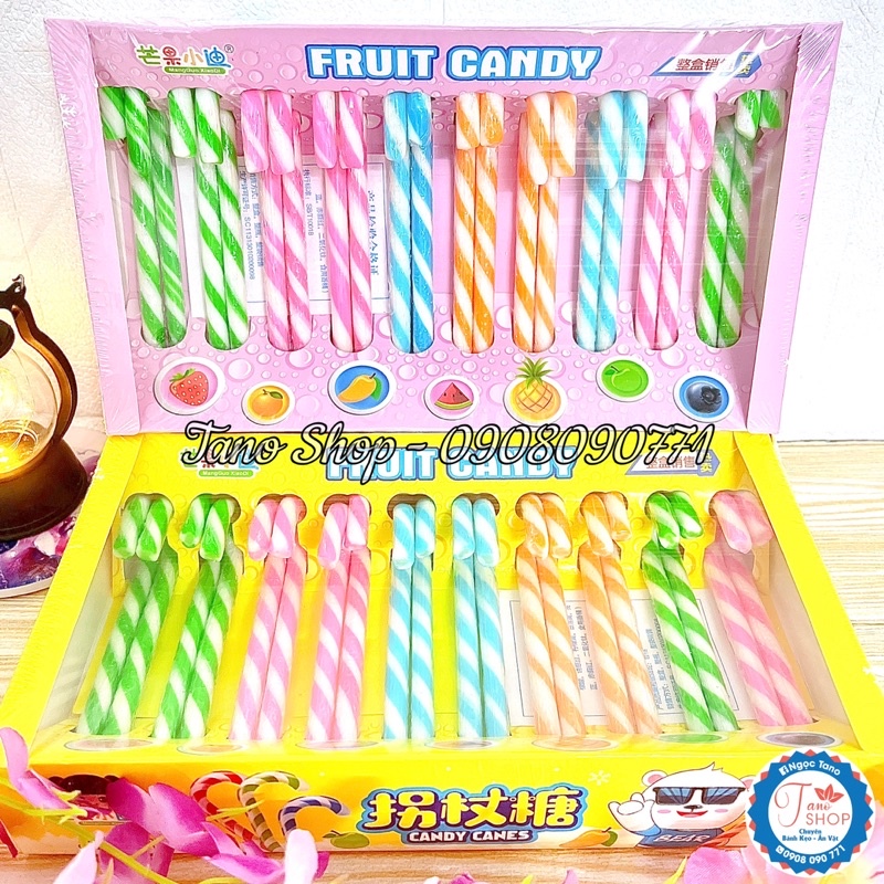 Kẹo gậy ông già Noel Giáng Sinh 12cm cho bé | Ăn vặt trẻ em TaNo