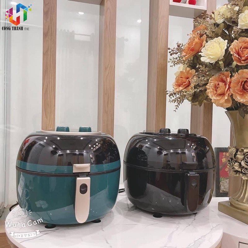 NỒI CHIÊN KHÔNG DẦU 8L PHome PL-800, NẮP KÍNH TRONG SUỐT, THIẾT KẾ SANG TRỌNG