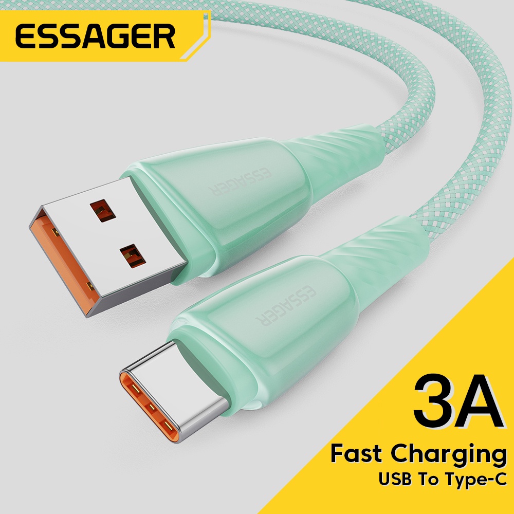 Essager Cáp Sạc Nhanh USB Type C 3A Cho Điện Thoại Android