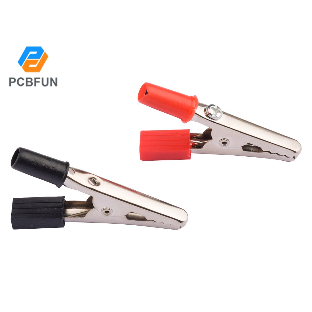 Kẹp cá sấu Pcbfun 029 bằng kim loại cách điện tiện dụng