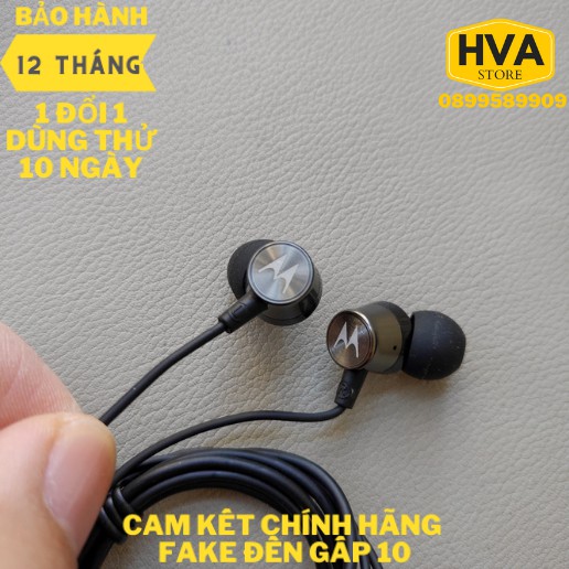 Tai nghe siêu trầm inear Motorola có mic - jack 3.5 - bass tốt