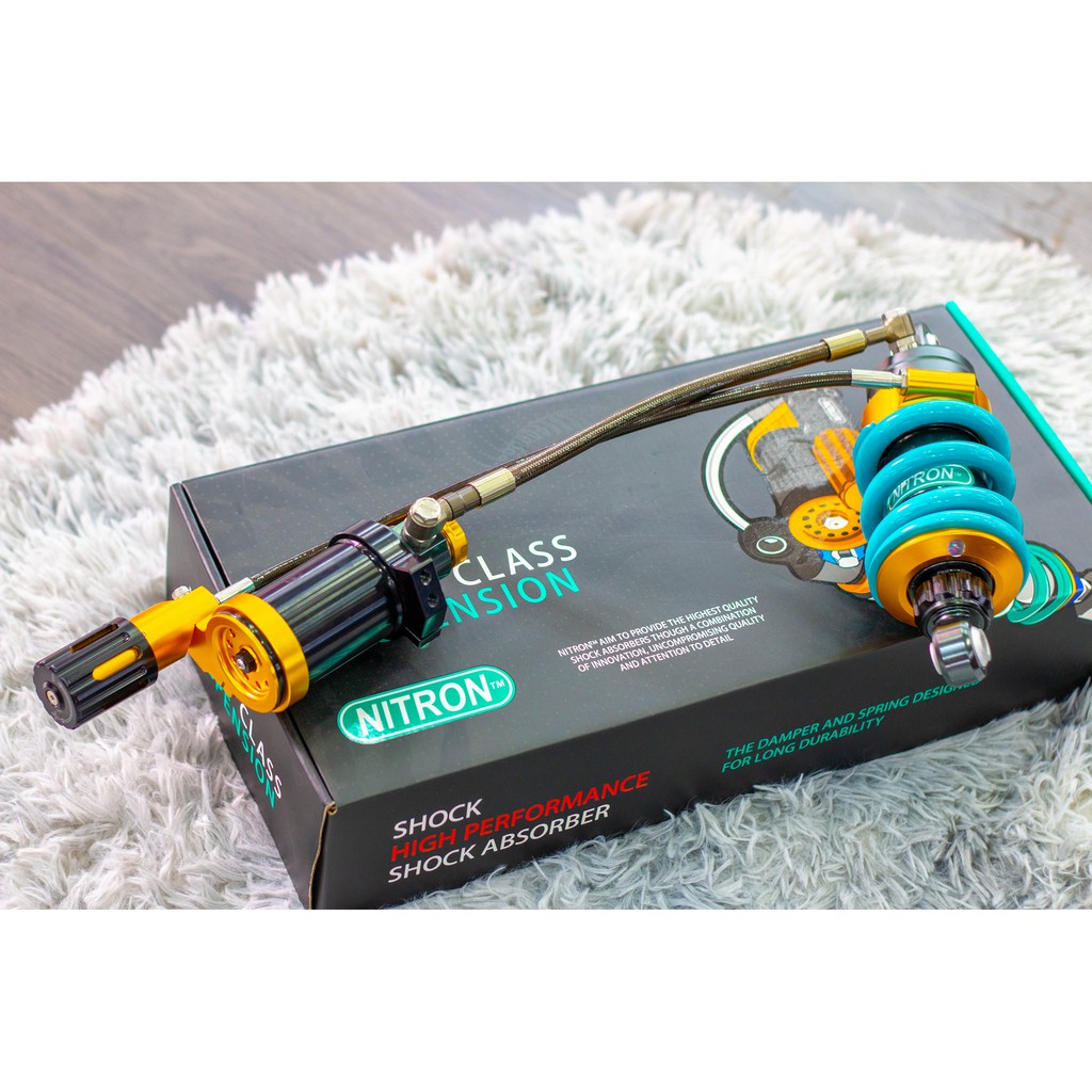 Phuộc Nitron chính hãng Việt Nam 2 bình dầu cho Exciter 150. BH 12 tháng