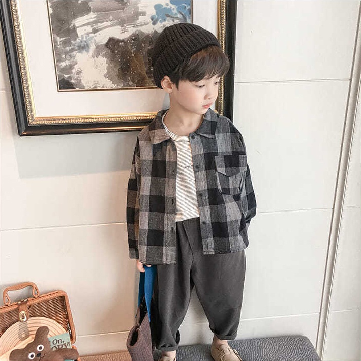 [Babycat] Hàng Có Sẵn Quần Ống Rộng Phong Cách Hàn Nhật Mùa Xuân Thu Phong Cách Phương Tây Cá Tính Thời Trang Xuân Thu Dành Cho Bé Trai 2022