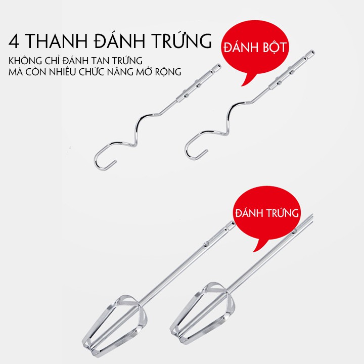 Máy trộn trứng/bột dáng đứng LC điện thiết lập 7 tốc độ, công suất 200W