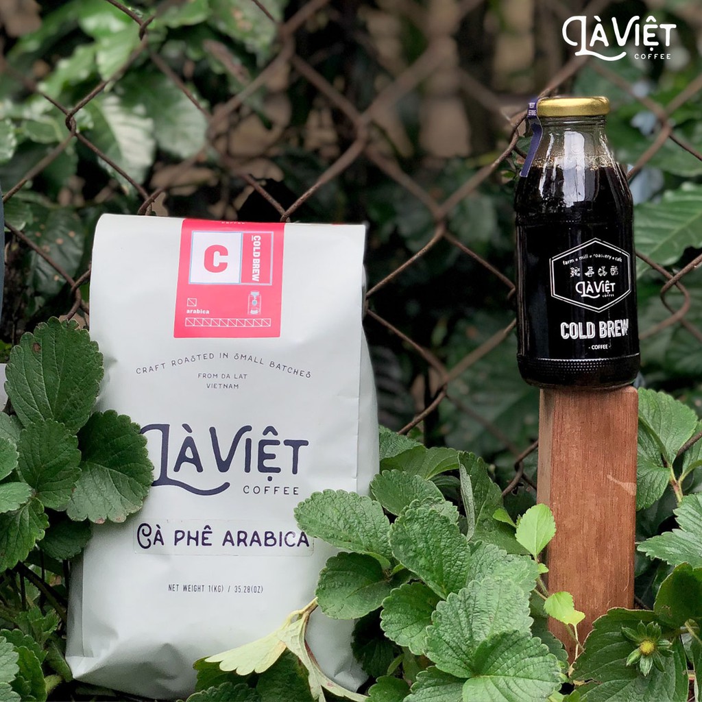 Cà Phê Bột LÀ VIỆT Cold Brew 100% Arabica 1kg Vị Trái Cây Thanh Nhẹ