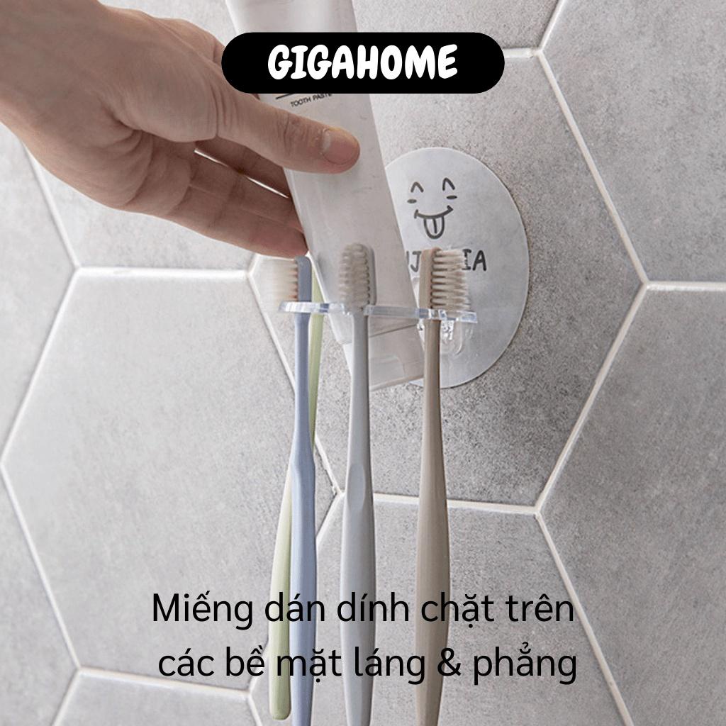 Móc Dán Tường Nhà Tắm GIGAHOME Miếng Treo Bàn Chải Đánh Răng, Kem, Dao Cạo Râu Tiện Lợi 9219