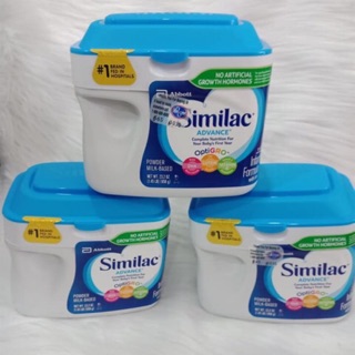 Sữa bột Similac advance Non-Gmo 658g nắp xanh dương của Mỹ