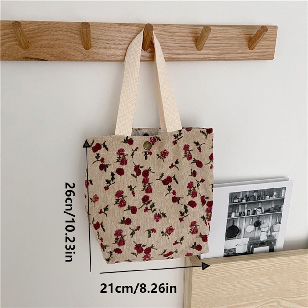 Túi vải nhung kẻ kiểu vuông nhiều mẫu họa tiết tùy chọn thời trang cho nữ