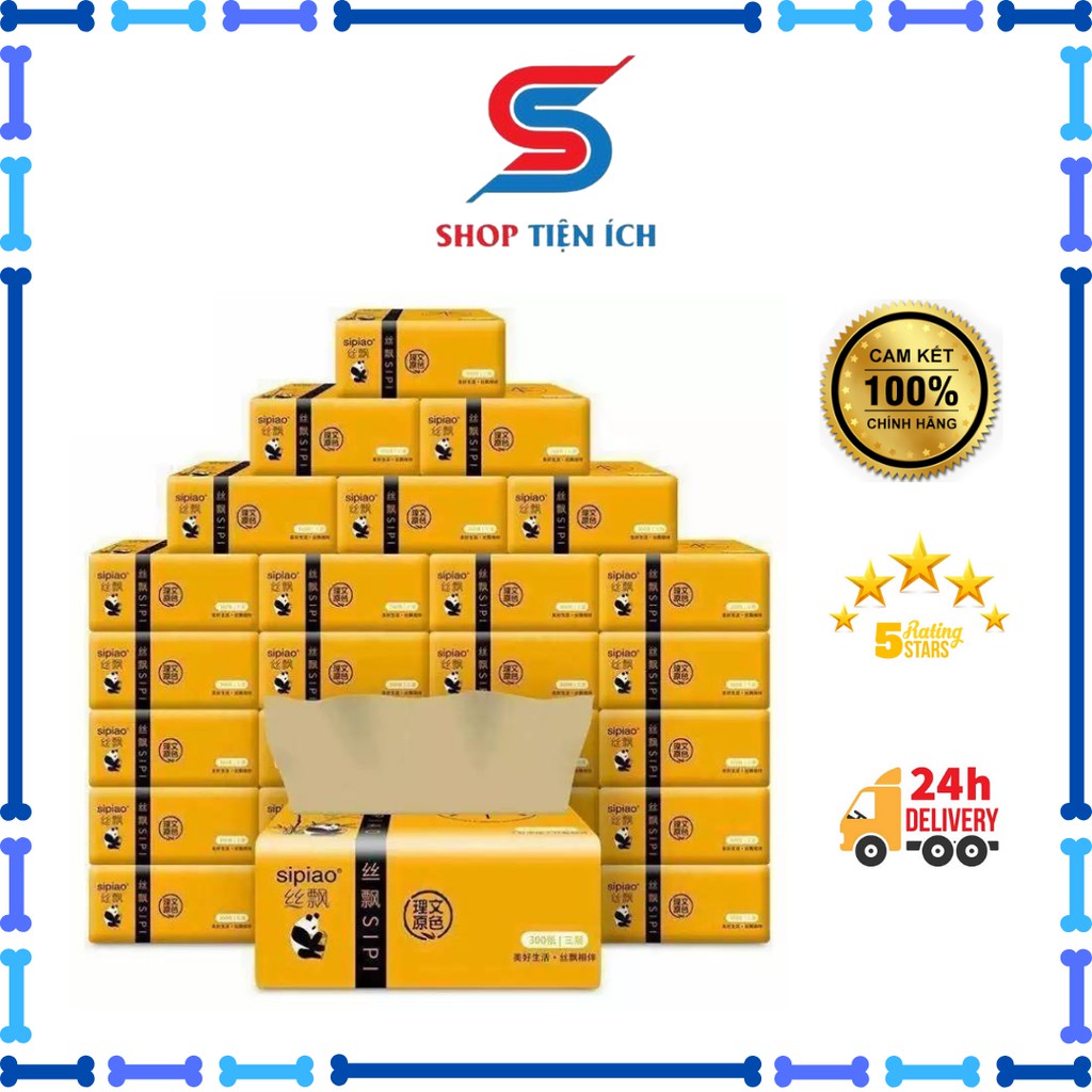 Giấy ăn gấu trúc thùng 30 gói hàng loại 1( 1 gói 300 tờ)