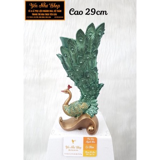 Bình hình con Công chuyên cắm lông công