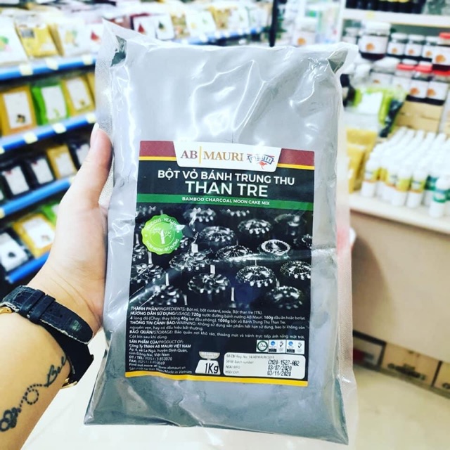 Bột vỏ bánh Trung thu than tre ABmauri