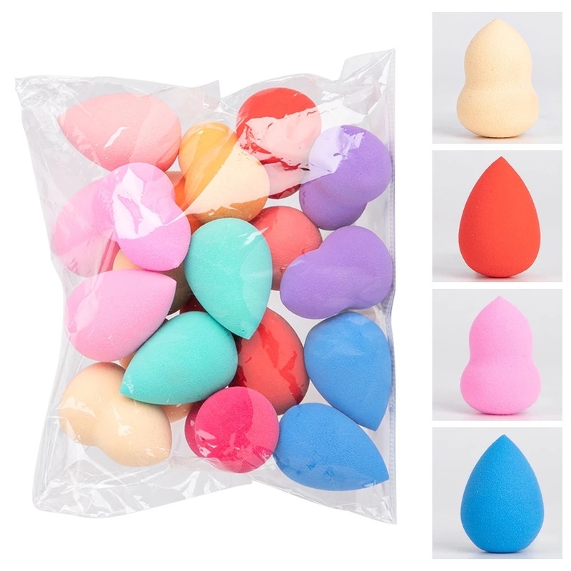 Set 4 / 12 Mút Tán Kem Nền Mini Nhiều Màu Sắc Tiện Dụng