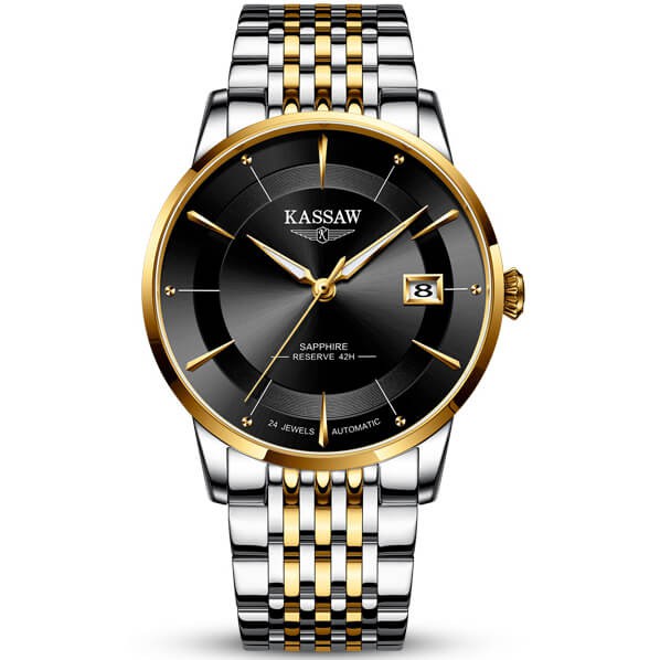 Đồng hồ nam chính hãng KASSAW K890-4 Kính sapphire ,chống xước,Chống nước ,BH 24 tháng,Máy cơ (Automatic) ,dây kim loại