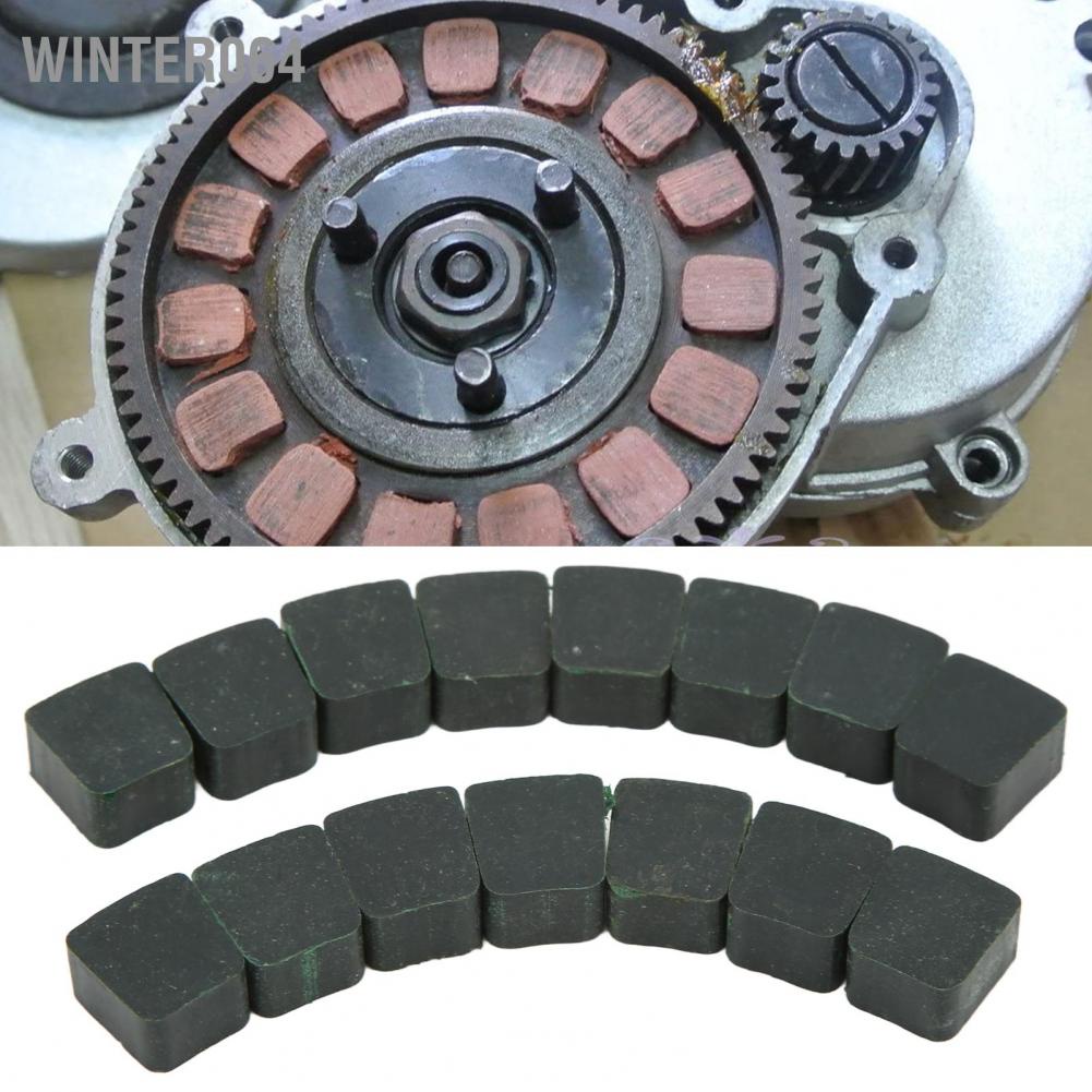 Winter064 15PCS / Bộ Miếng lót ly hợp động cơ Hình vuông Màu xanh lá cây Thay thế cho Xe đạp có 49cc 80cc