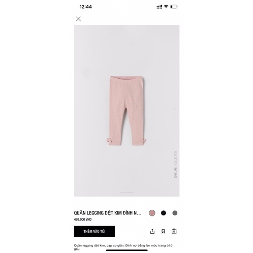 Legging bé gái Zara