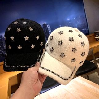 Baseball cap fashion wild star pattern cute trend casual couple models