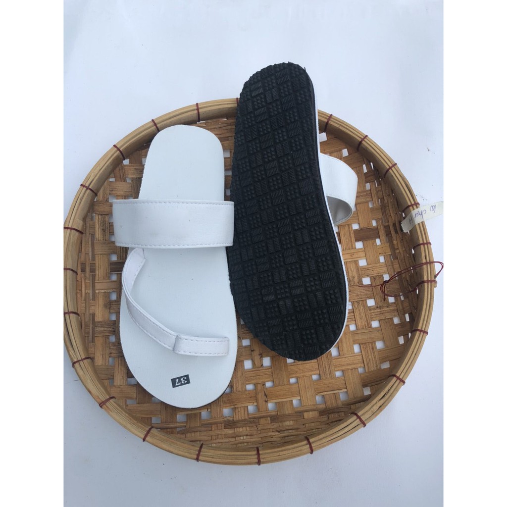 Dép xỏ ngón nữ trắng/nâu/đen  Dép nữ giá rẻ Sandal thời trang