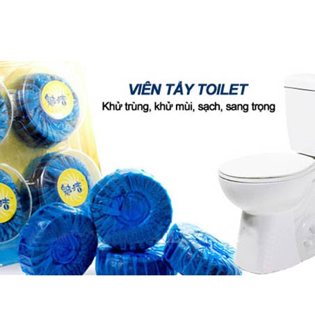 TÚI 10 VIÊN TẨY TOILET DIỆT SẠCH VI KHUẨN _ Giá Bán Sỉ Lẻ