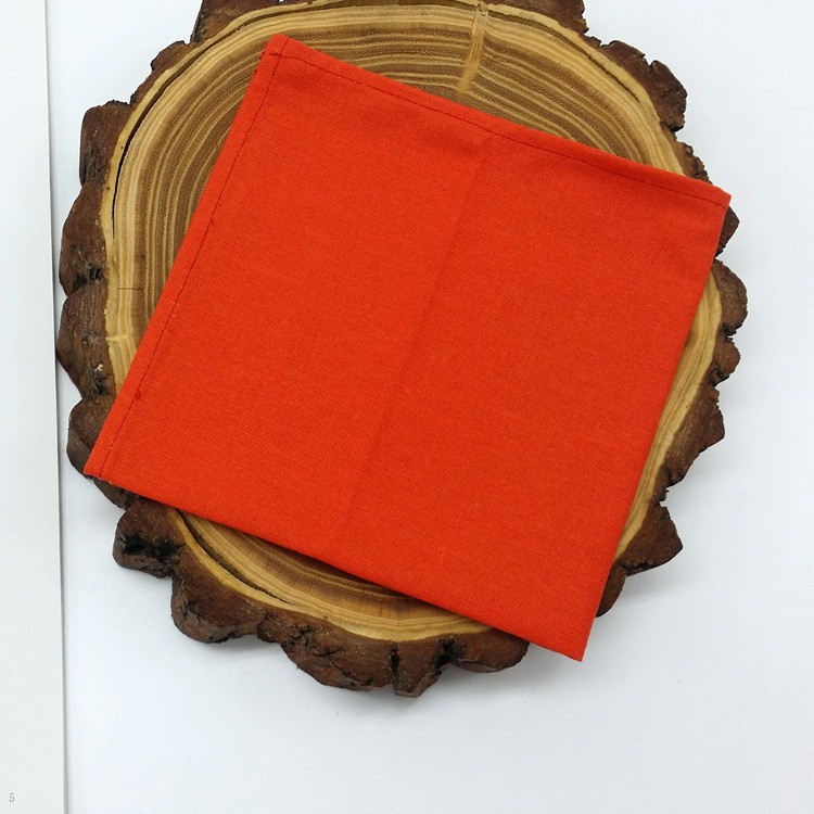 Khăn tay  vải linen trơn dùng để thêu thủ công 30x30cm