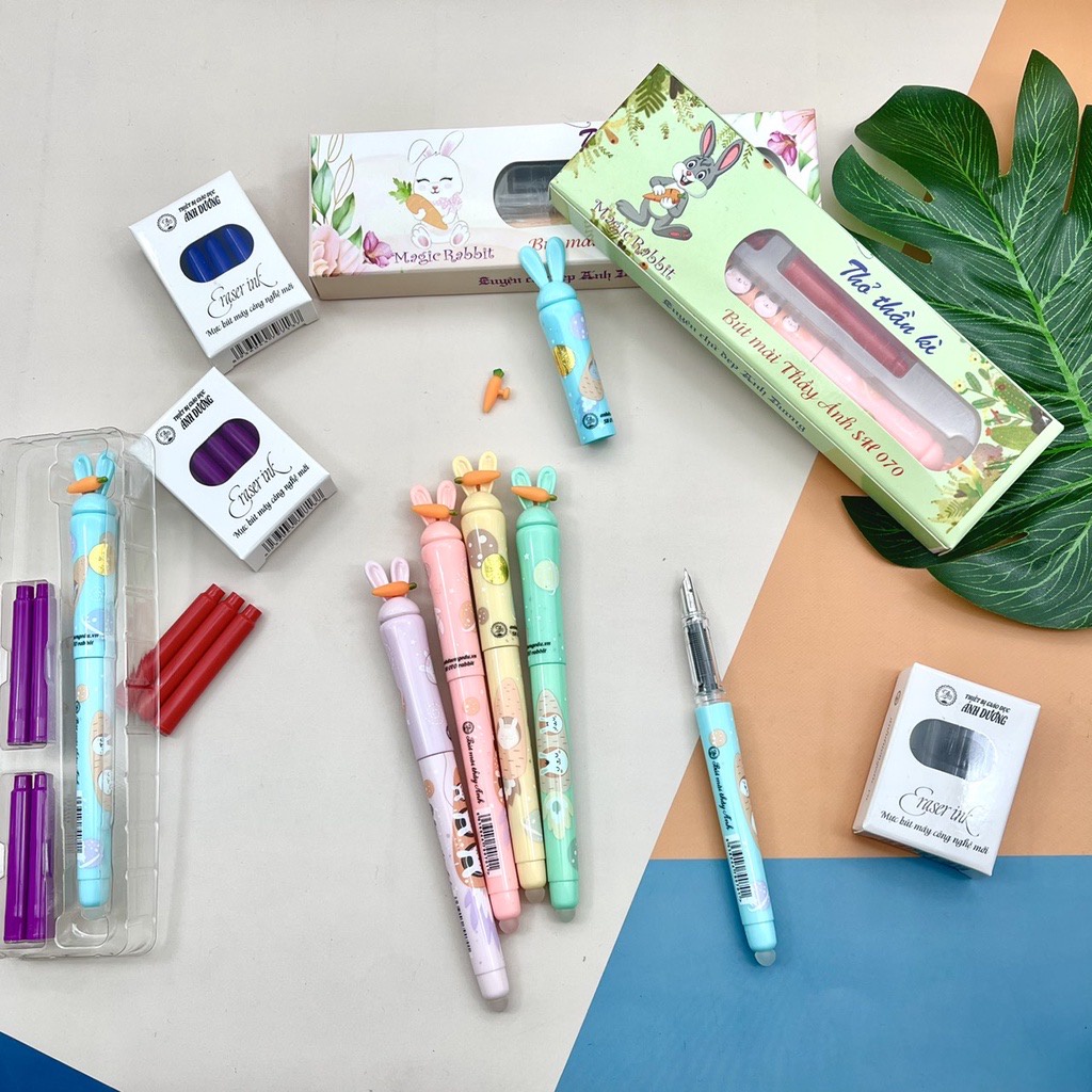 Bút máy SH070 hình thỏ_Bút mài Thầy Ánh_Ngòi êm, trơn