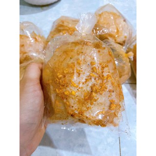 Bánh tráng xì ke muối nhuyễn tỏi phi nhà làm