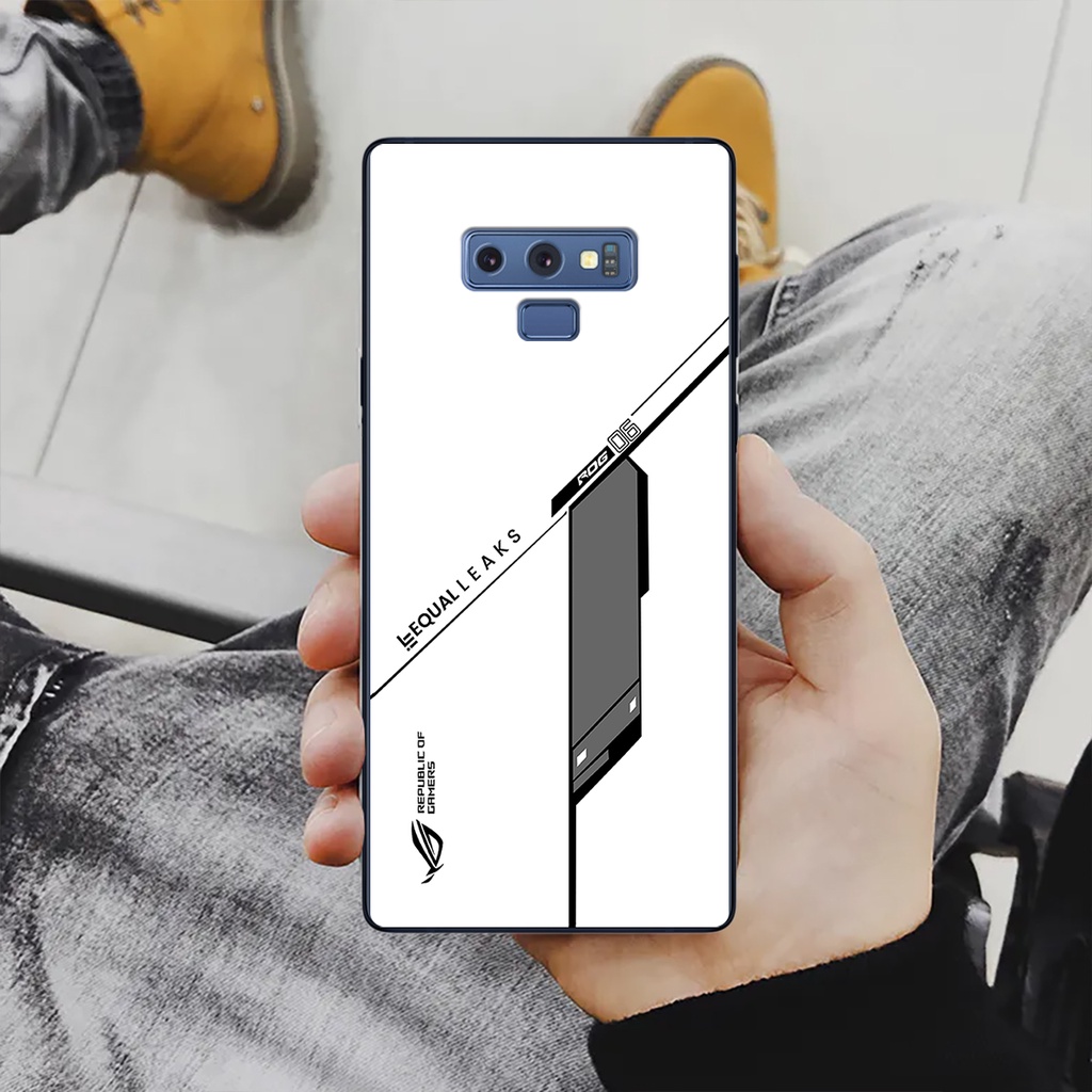 Ốp lưng điện thoại Samsung Galaxy Note 9 - Republic of Gamers, chất liệu kính cường lực