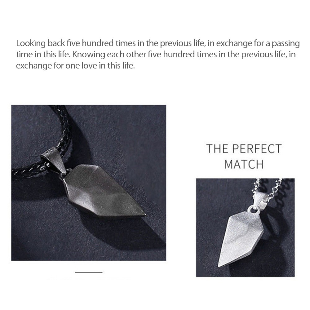 Set 2 dây chuyền nam châm mặt trái tim tối giản cho các cặp đôi | BigBuy360 - bigbuy360.vn