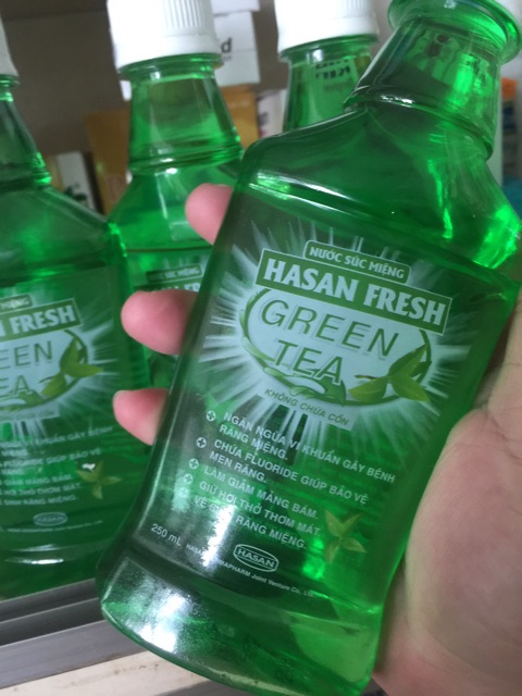NƯỚC SÚC MIỆNG HASAN FRESH TRÀ XANH