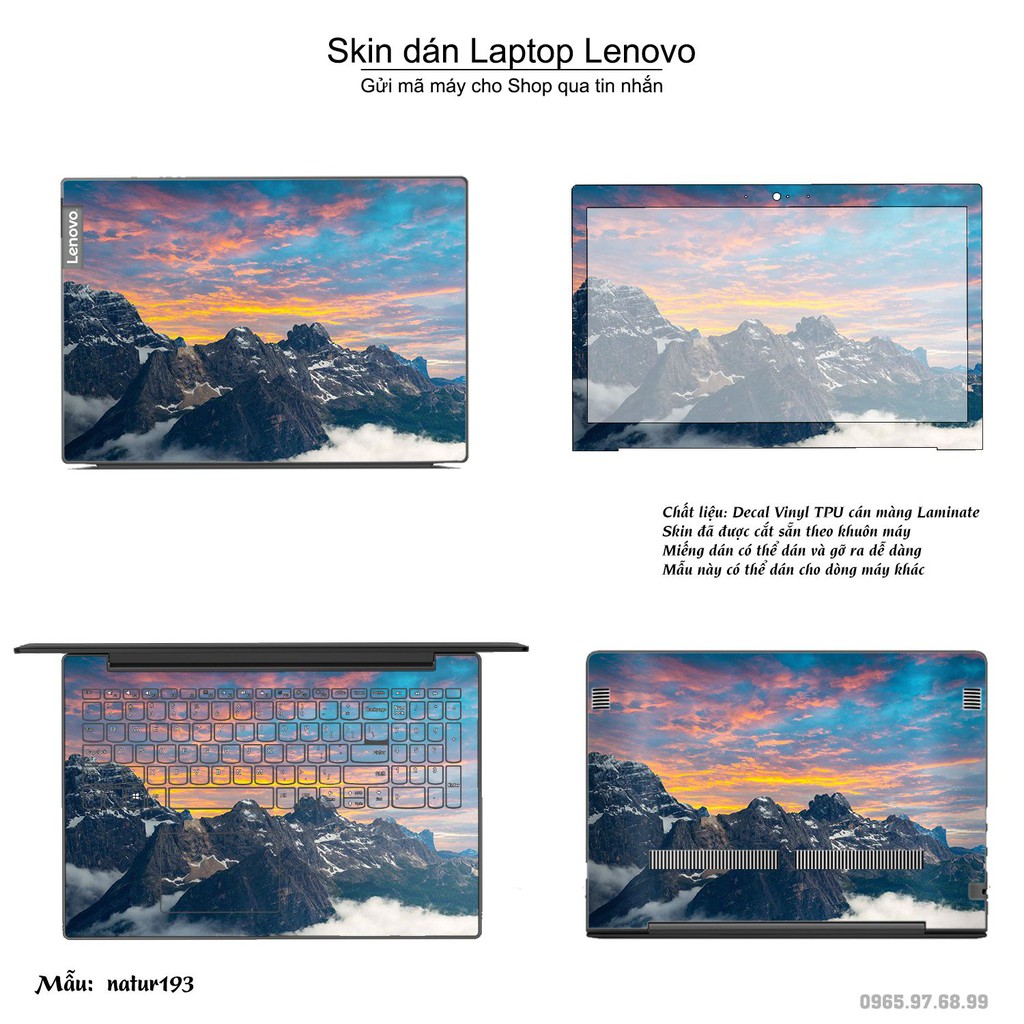 Skin dán Laptop Lenovo in hình thiên nhiên _nhiều mẫu 7 (inbox mã máy cho Shop)