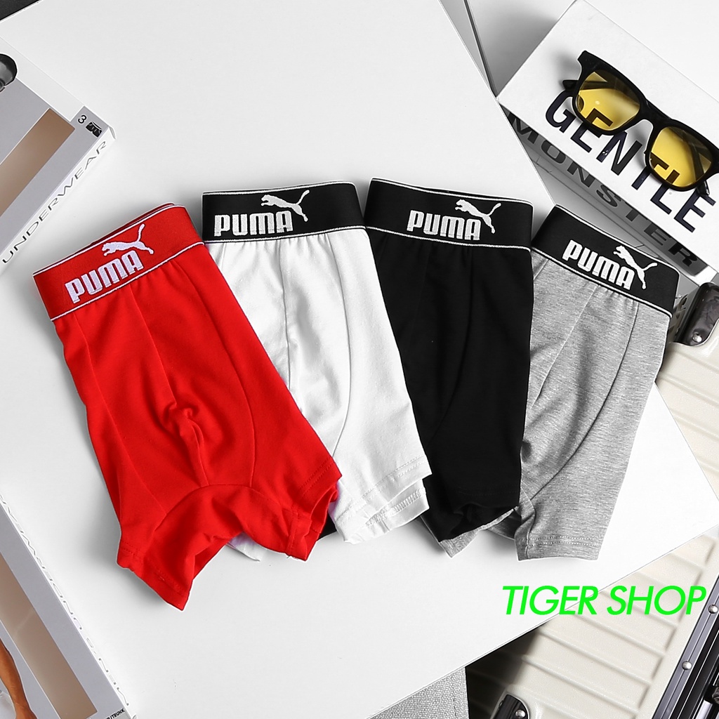 Quần Lót Nam Sịp Boxer PM Chất Vải Cotton 100% Nhẹ Thoáng Mát Co Giãn Thoải Mái PM01